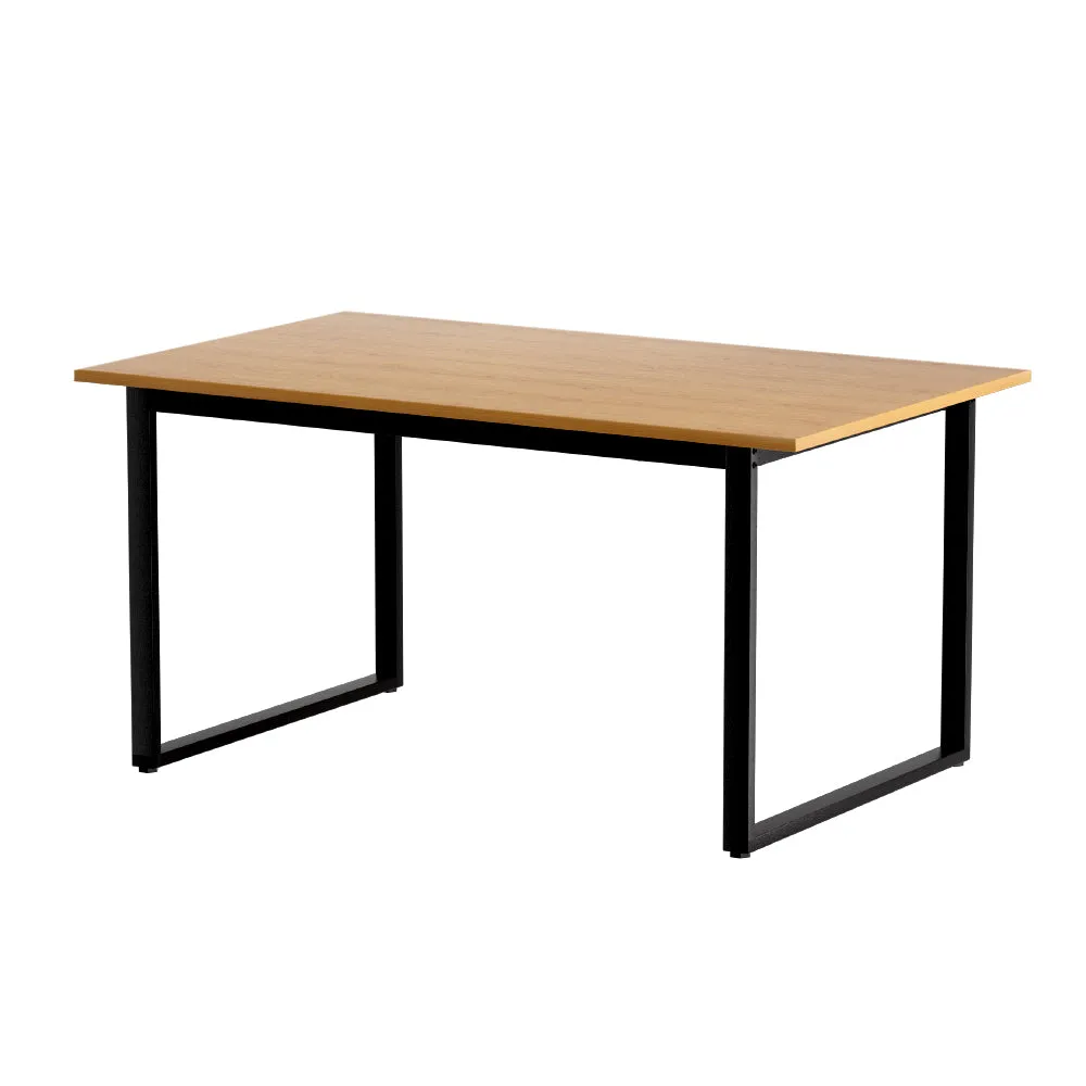 Industrial 6-Seater Dining Table, Wood/Steel - Artiss