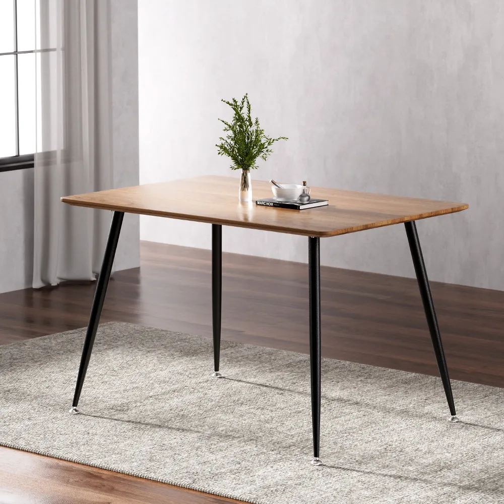 Industrial-Style 4 Seater Dining Table, MDF/Metal, Artiss