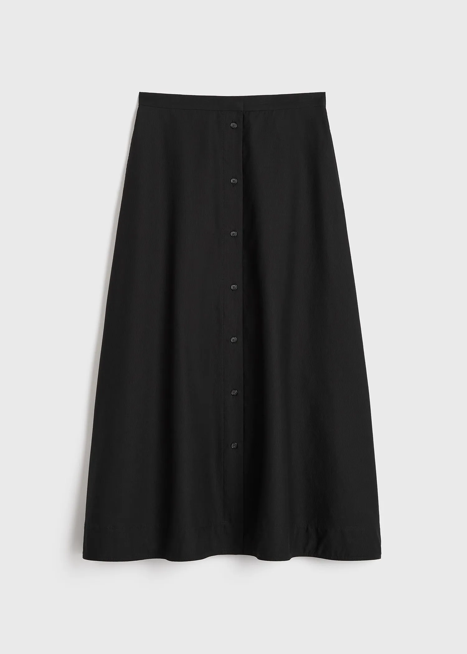 Jacquard stripe skirt black