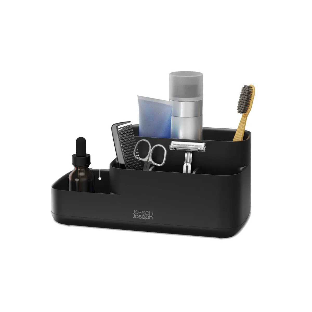 Joseph Joseph EasyStore Bathroom Storage Caddy Matte Black