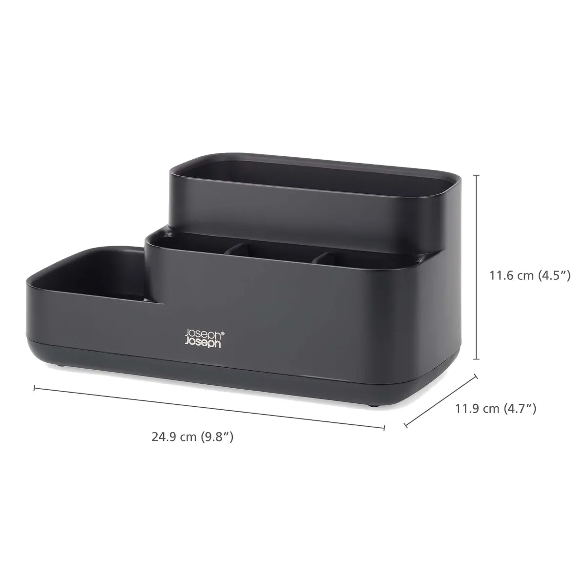 Joseph Joseph EasyStore Bathroom Storage Caddy Matte Black