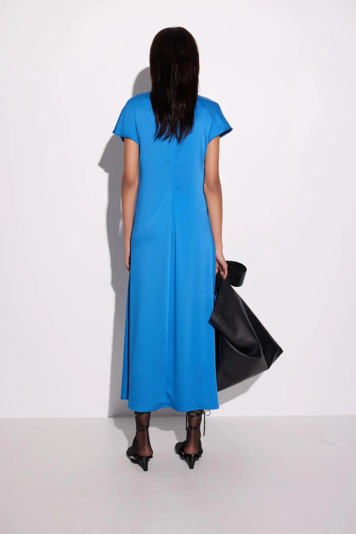 JULIO DRESS CYAN BLUE