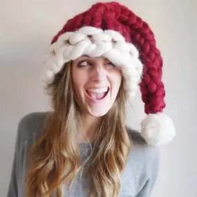 Knit Wool Christmas Party Hat - Warm Fashion for Home and Outdoor