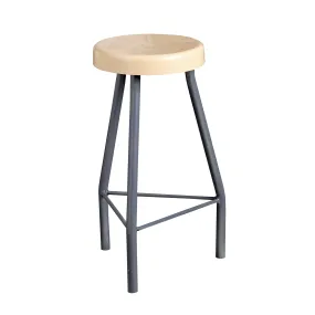 Lab Stool 600mm with Beige Seat