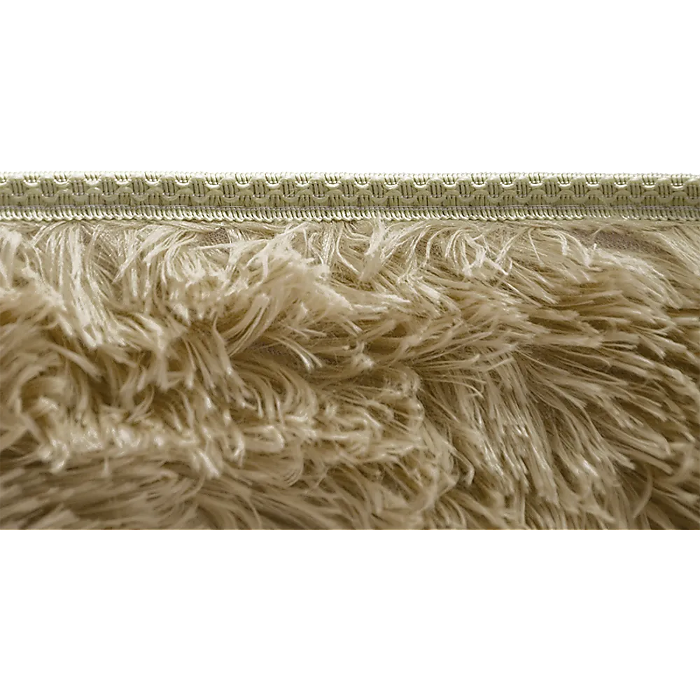 Large Beige Shaggy Rug, Anti-Slip, 230x200cm, Randy & Travis