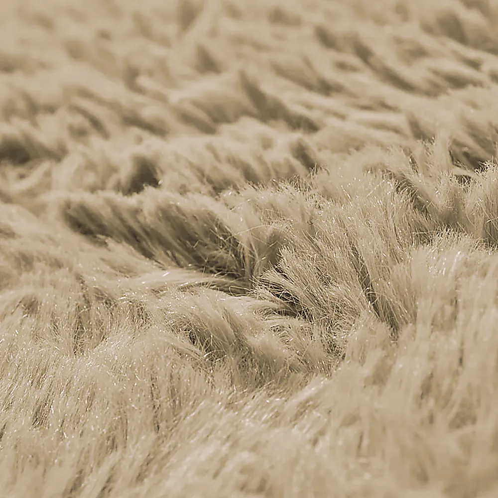 Large Beige Shaggy Rug, Anti-Slip, 230x200cm, Randy & Travis