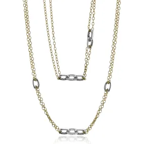 Lariat Necklace in 18K Gold with Diamonds