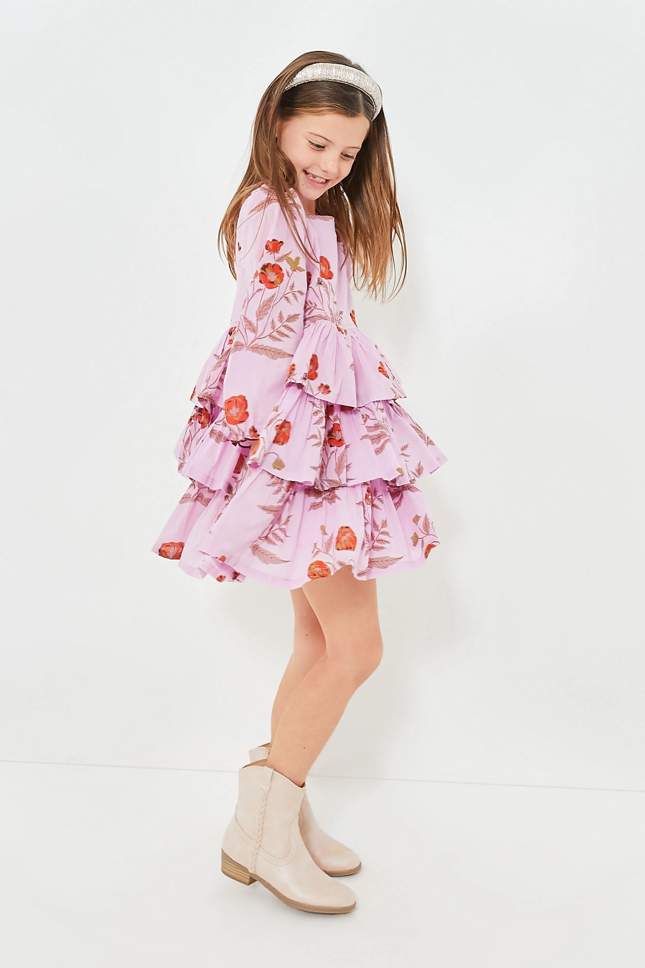 Lavender Poppy Fleur Dress