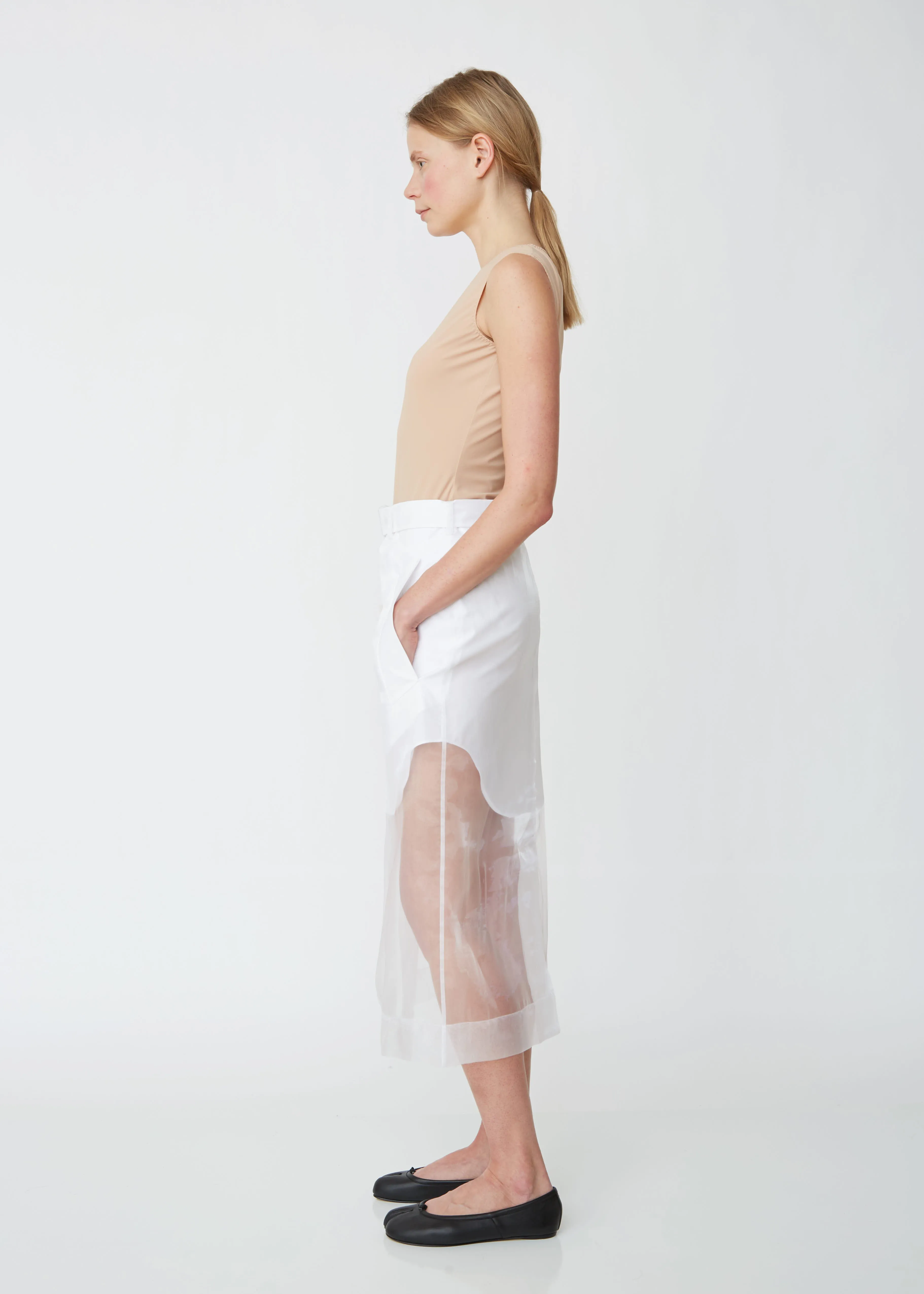 Layered Organdis Skirt