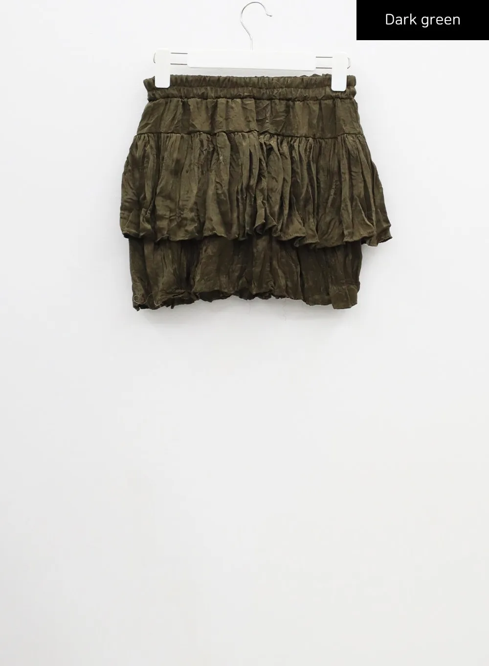 Layered Ruched Mini Skirt CF301