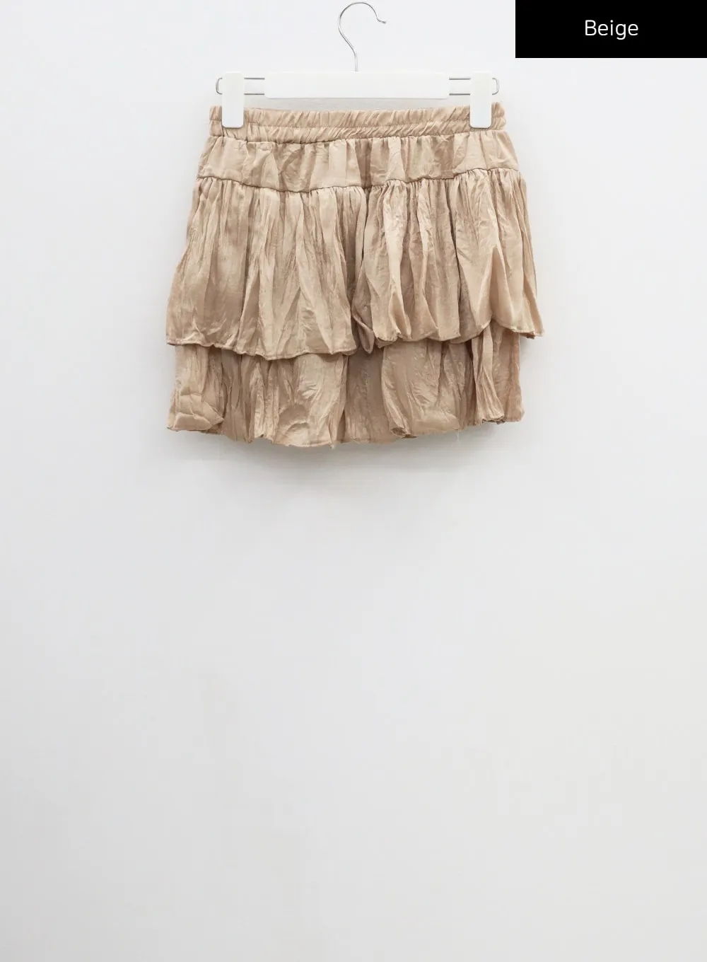 Layered Ruched Mini Skirt CF301