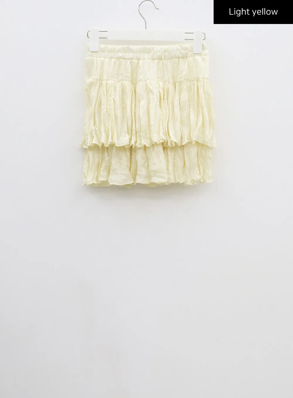 Layered Ruched Mini Skirt CF301