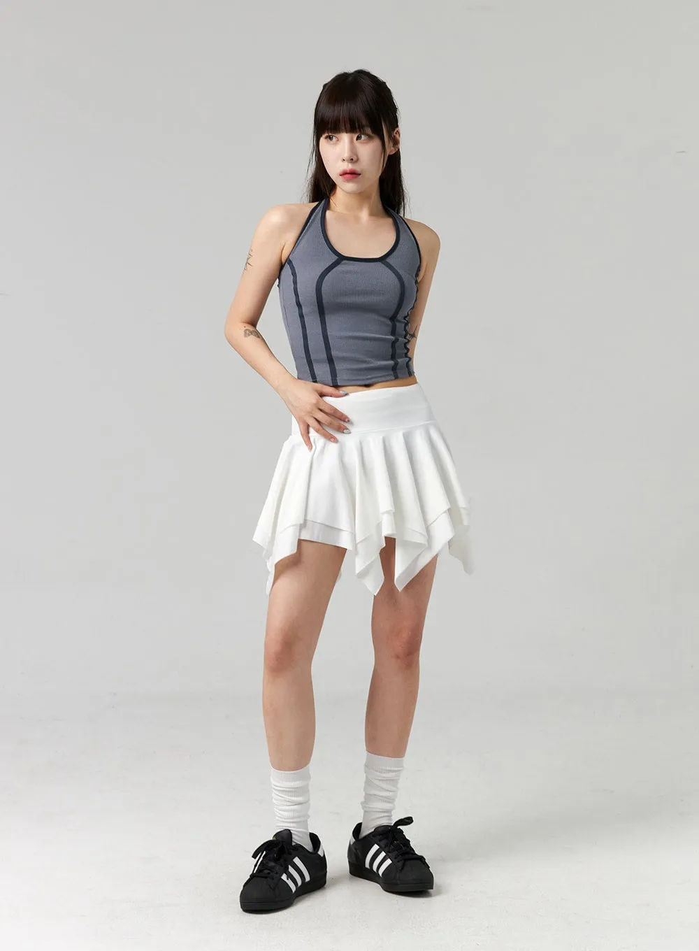 Layered Ruffle Mini Skirt CL324