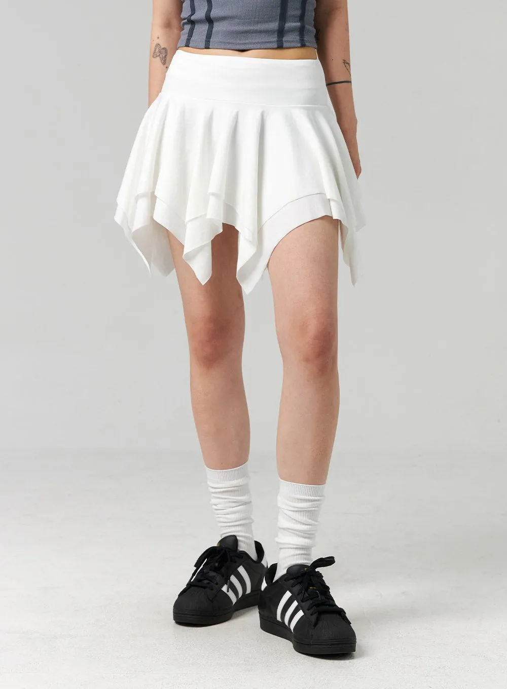 Layered Ruffle Mini Skirt CL324