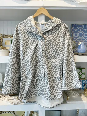 Leopard Hooded Poncho