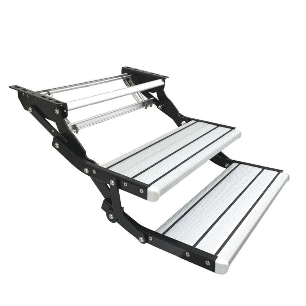 Lightweight Aluminium Double Caravan Steps with Anti-Slip