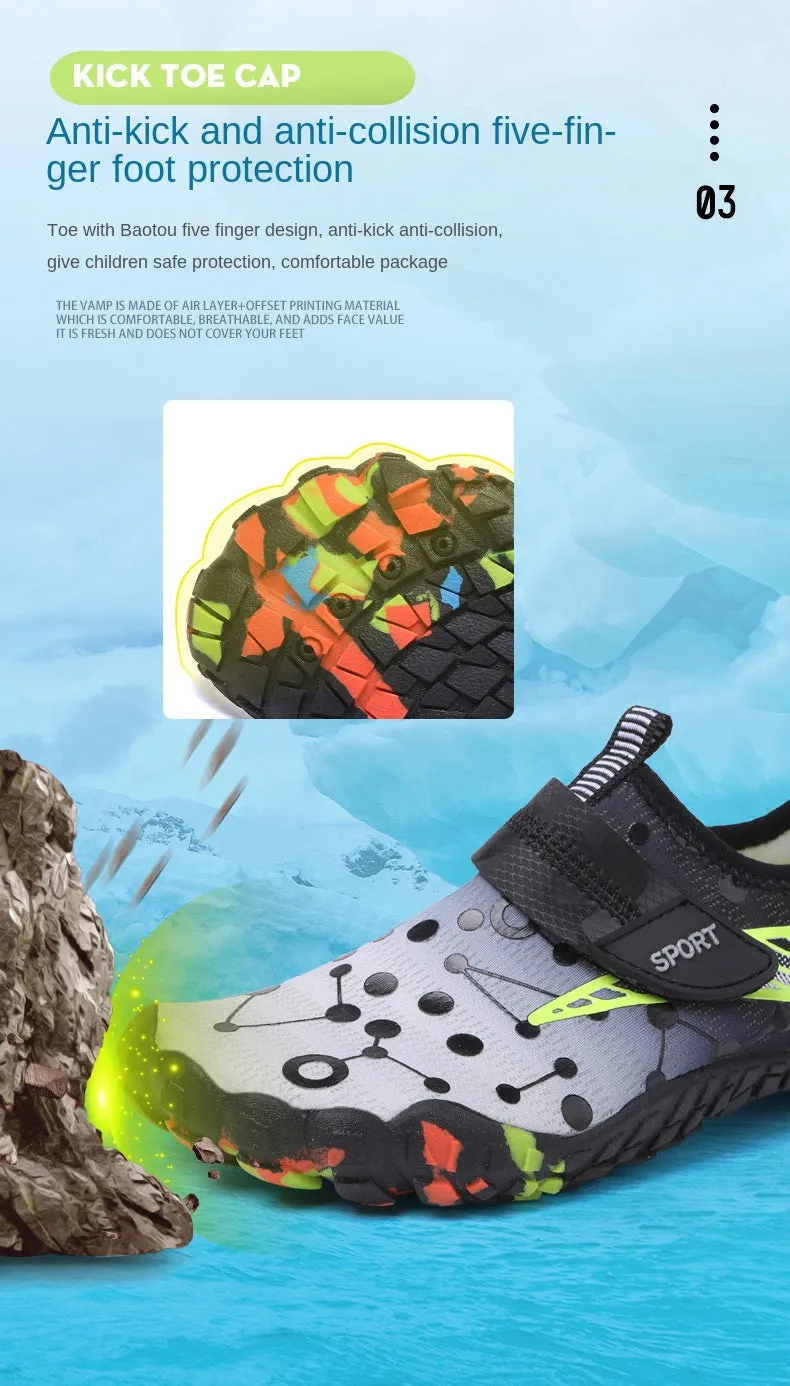 Lightweight Water Shoes with Toe Protection for Kids