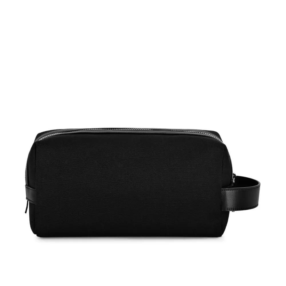 Logo-Plaque Zipped Wash Bag