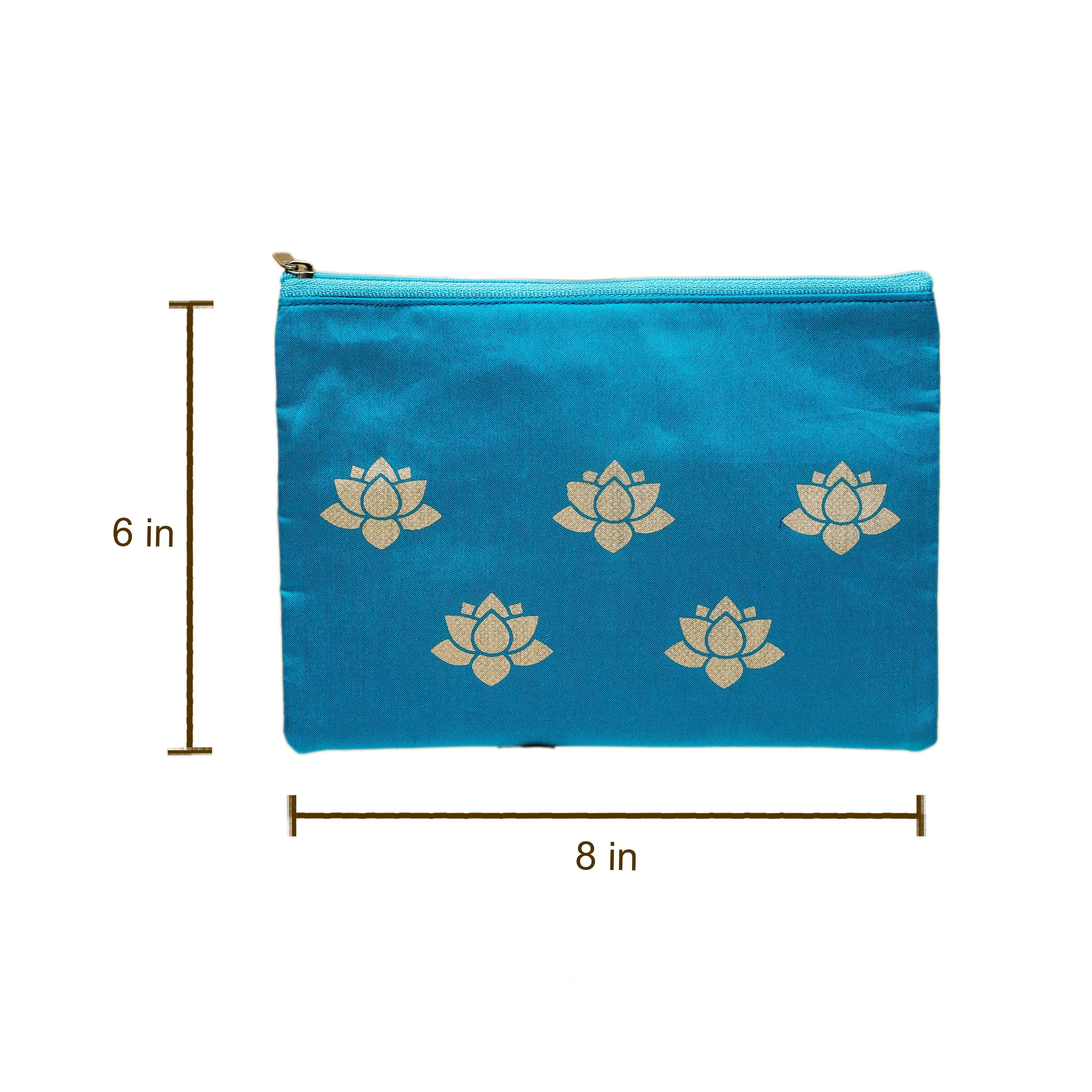 Lotus Printed Pouch