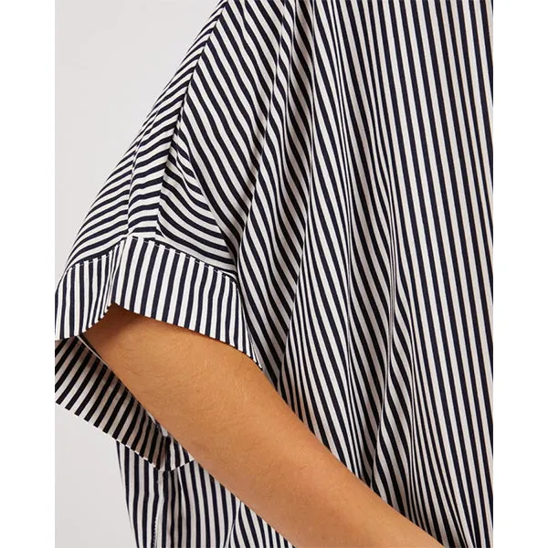 Luna Shirt - Navy Stripe