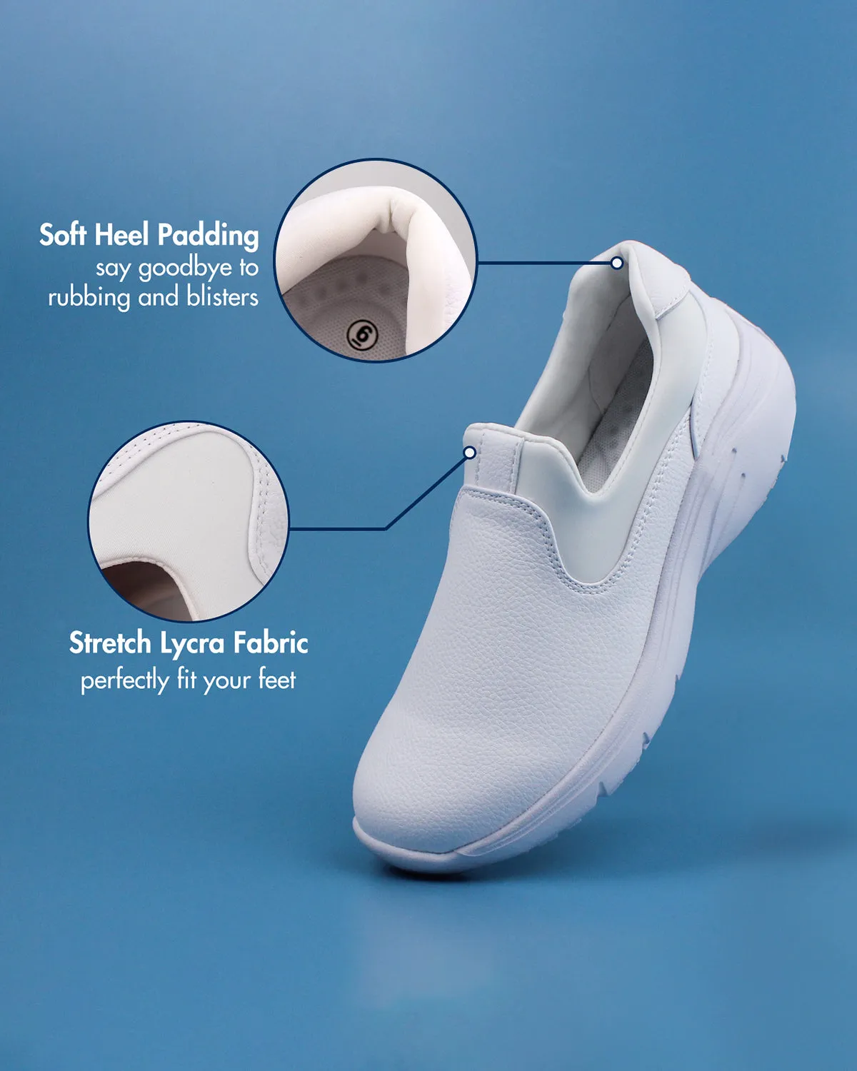 Lycra Nurse Shoes -Galina White