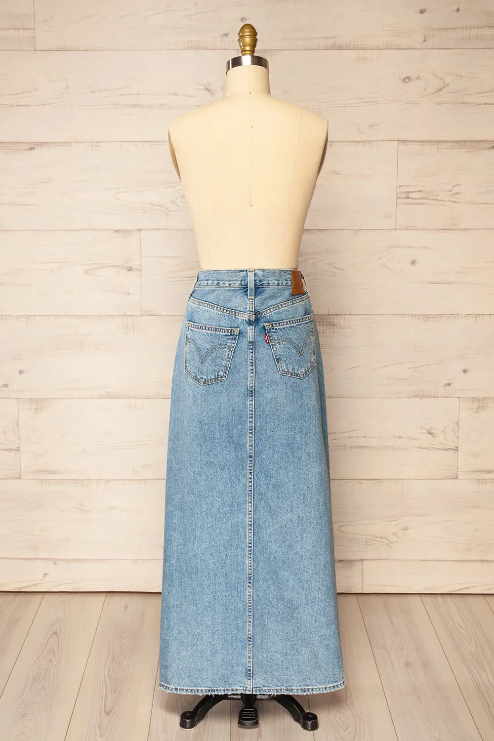 Lysander | Maxi Blue Denim Skirt