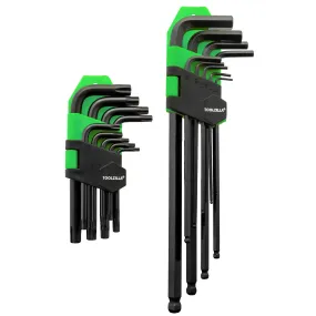 Lzilla Heavy Duty 18 Piece Hex Key Allen Key   Key