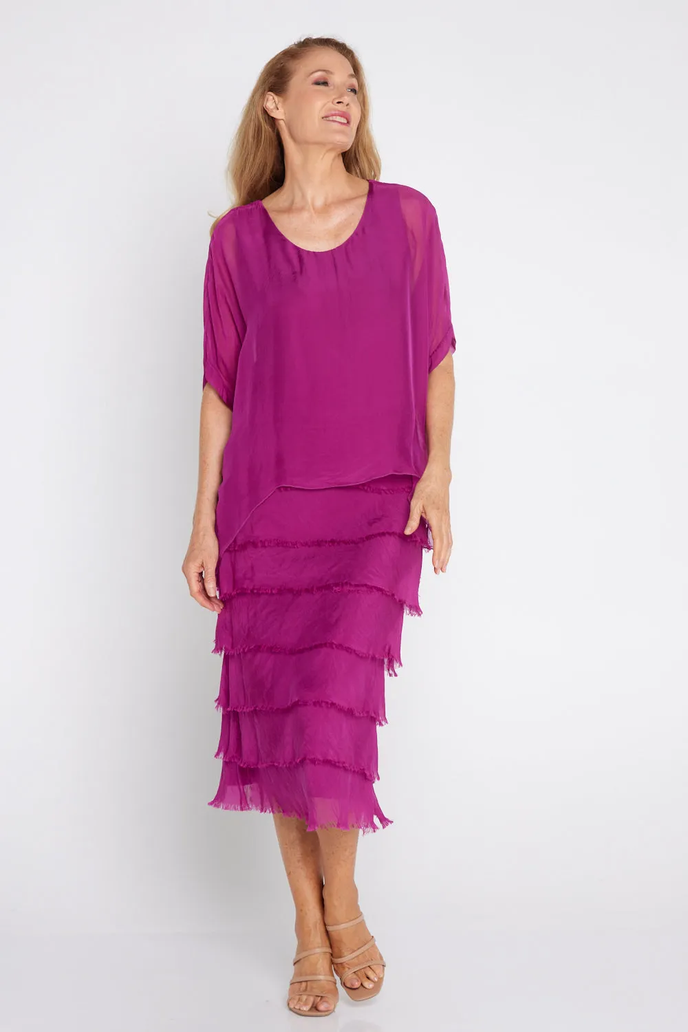 Margo Silk Dress - Orchidea