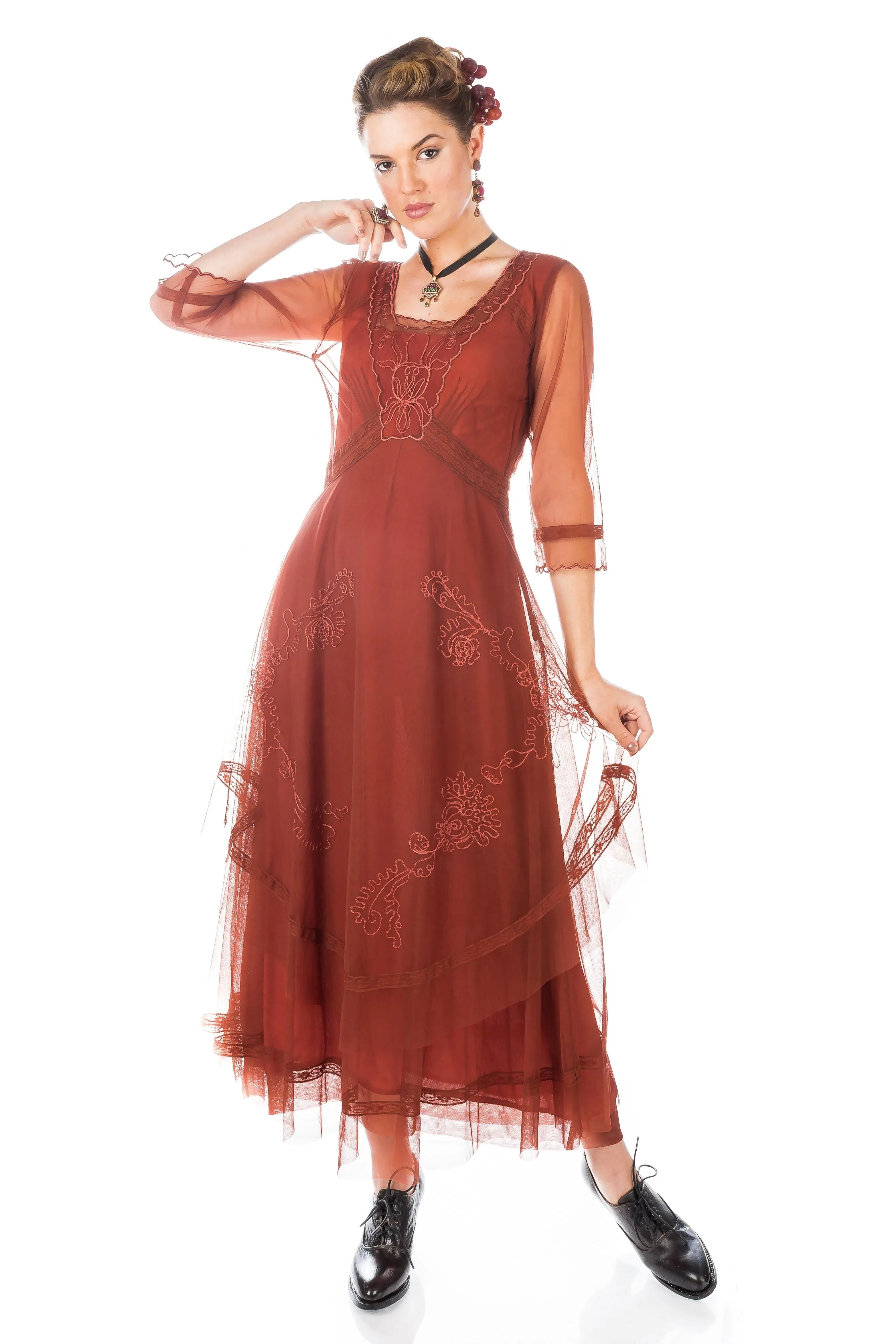 Mary Darling Dress in Paprika by Nataya