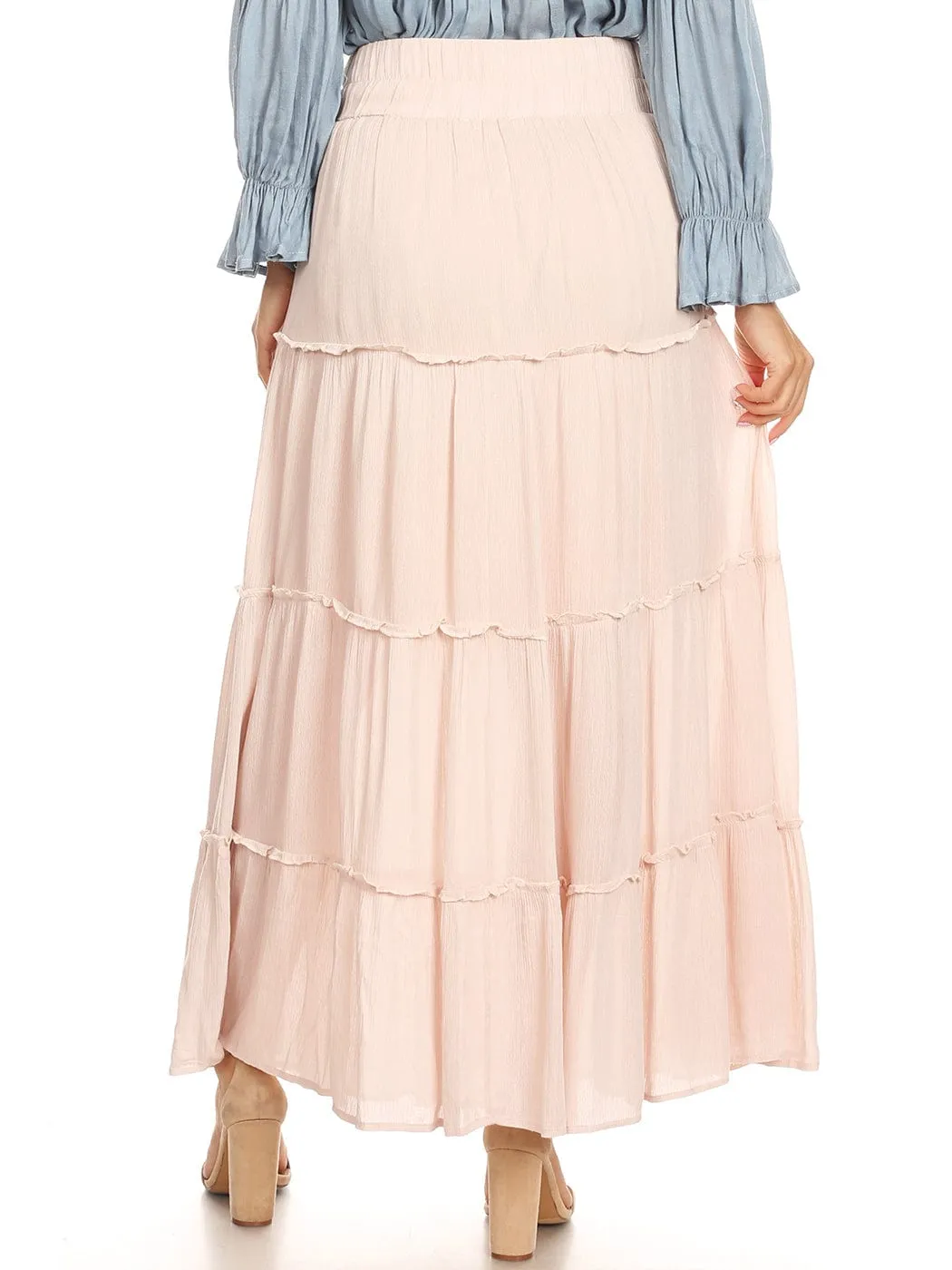 Maxi Bohemian Layered Skirt