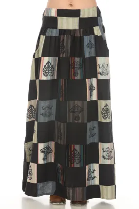 Maxi Patchwork Skirt