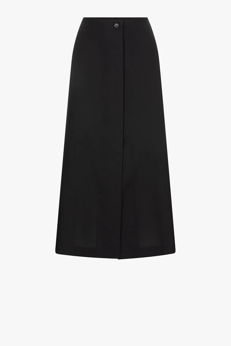 Mei skirt | Black - Virgin wool