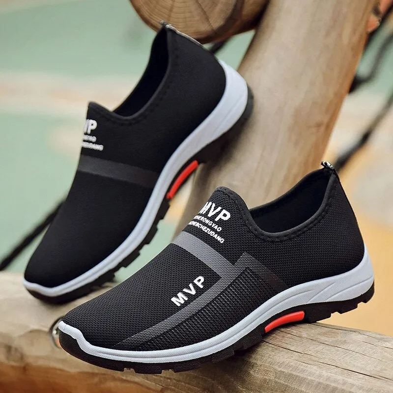 Men Casual Fashion Slip On Mesh Lightweight Sneakers