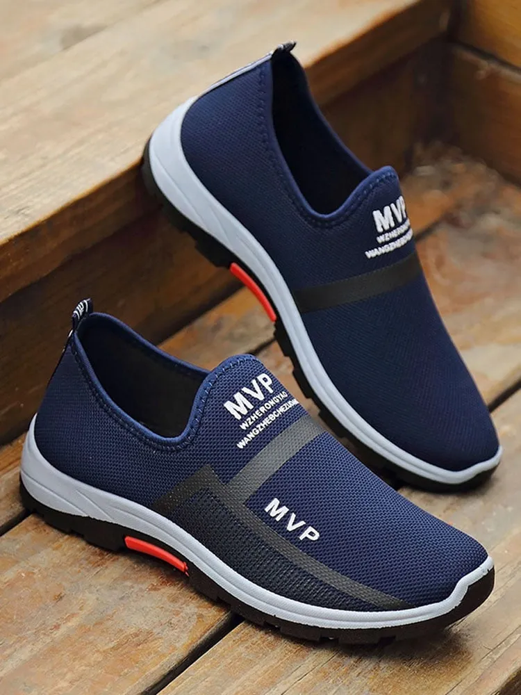 Men Casual Fashion Slip On Mesh Lightweight Sneakers