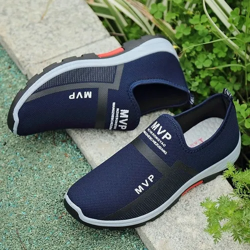 Men Casual Fashion Slip On Mesh Lightweight Sneakers