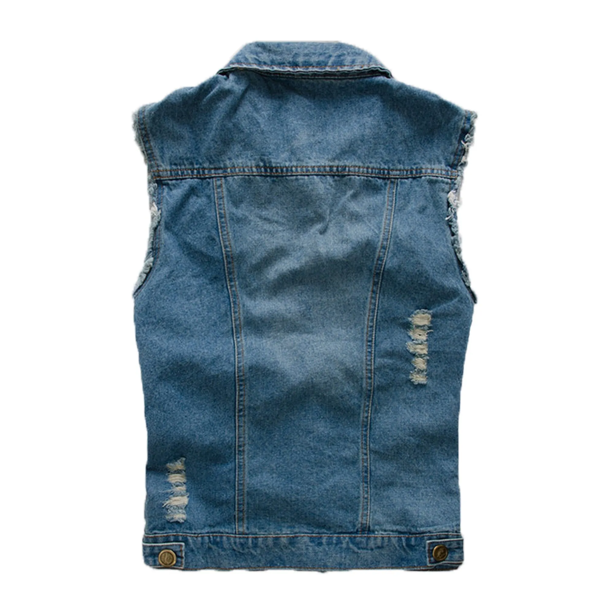 Mens Street Style Jeans Vest