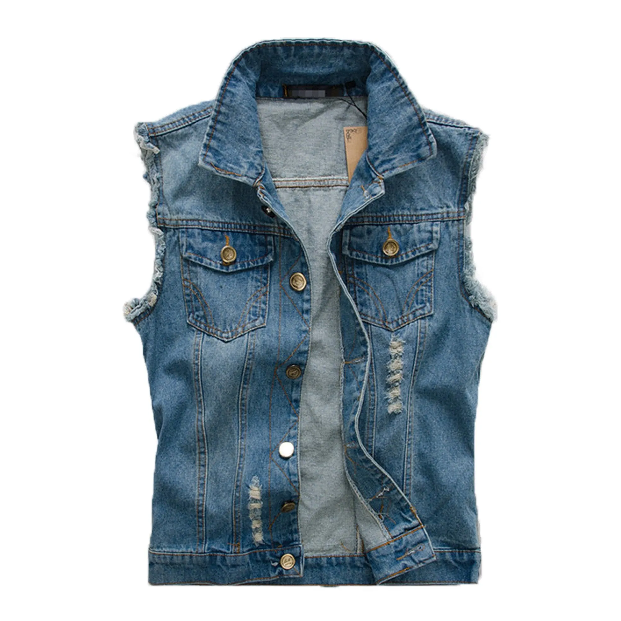 Mens Street Style Jeans Vest