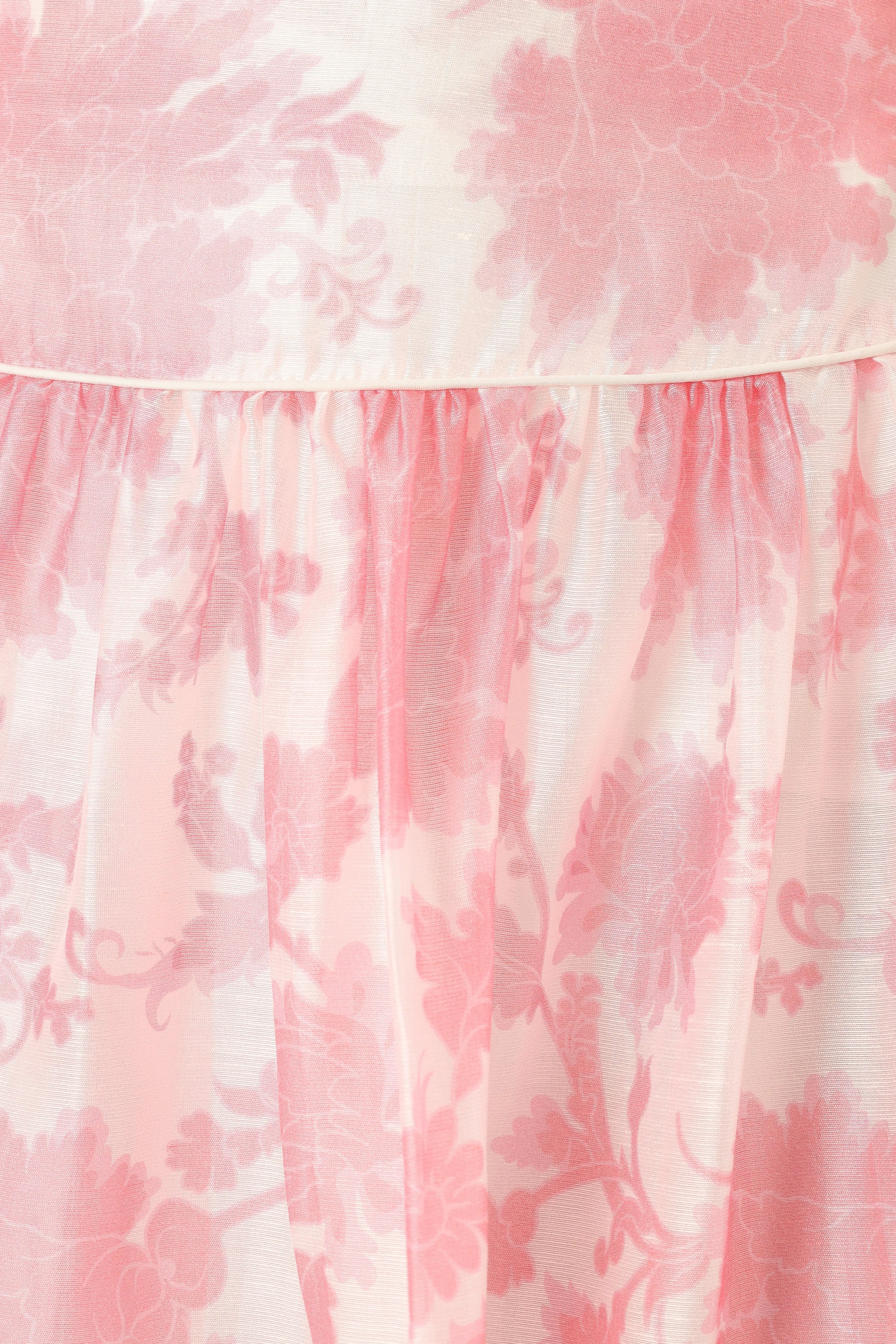 Miami Maxi Skirt - Pink Floral