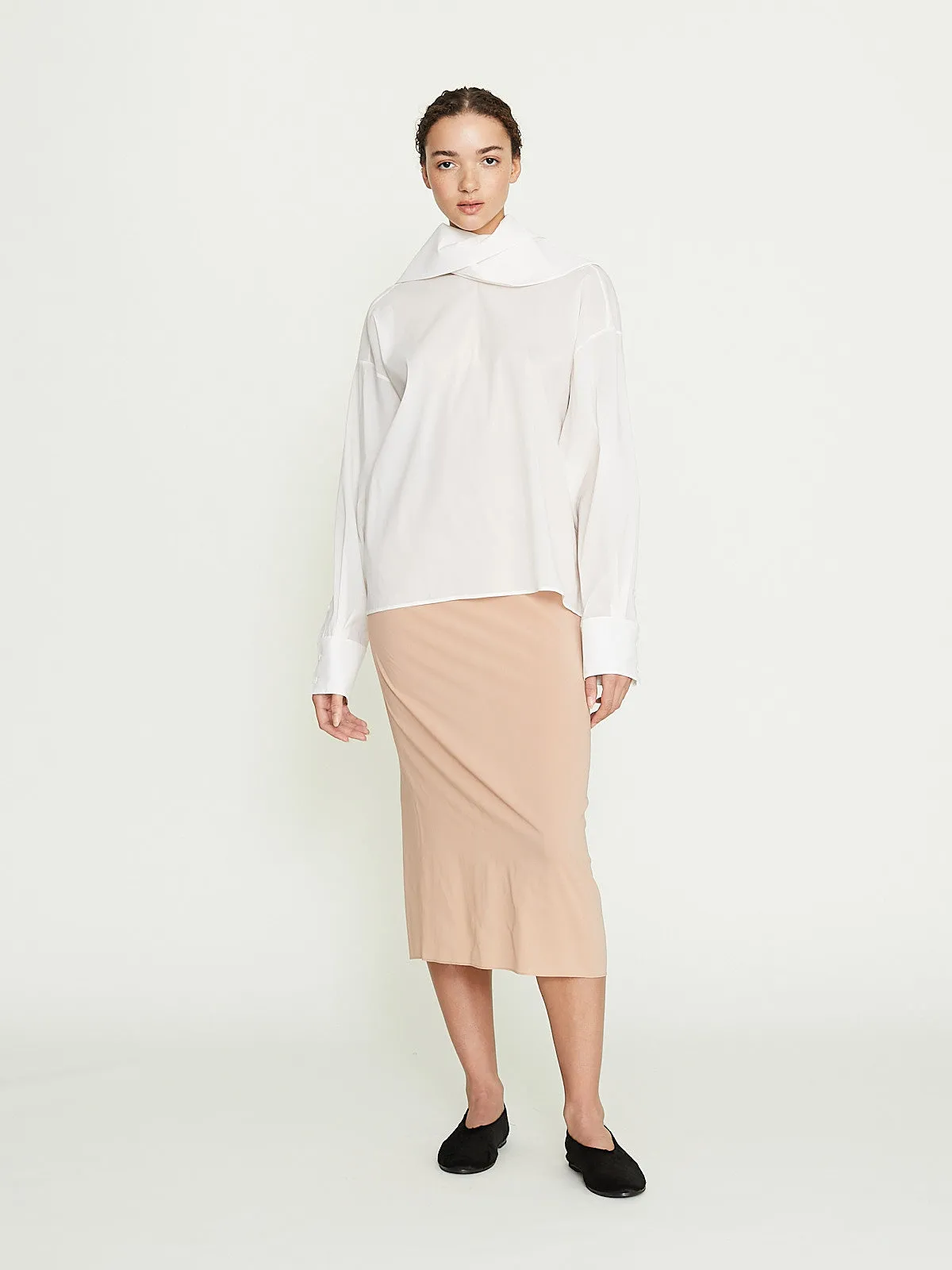 Midi Skirt in Powder