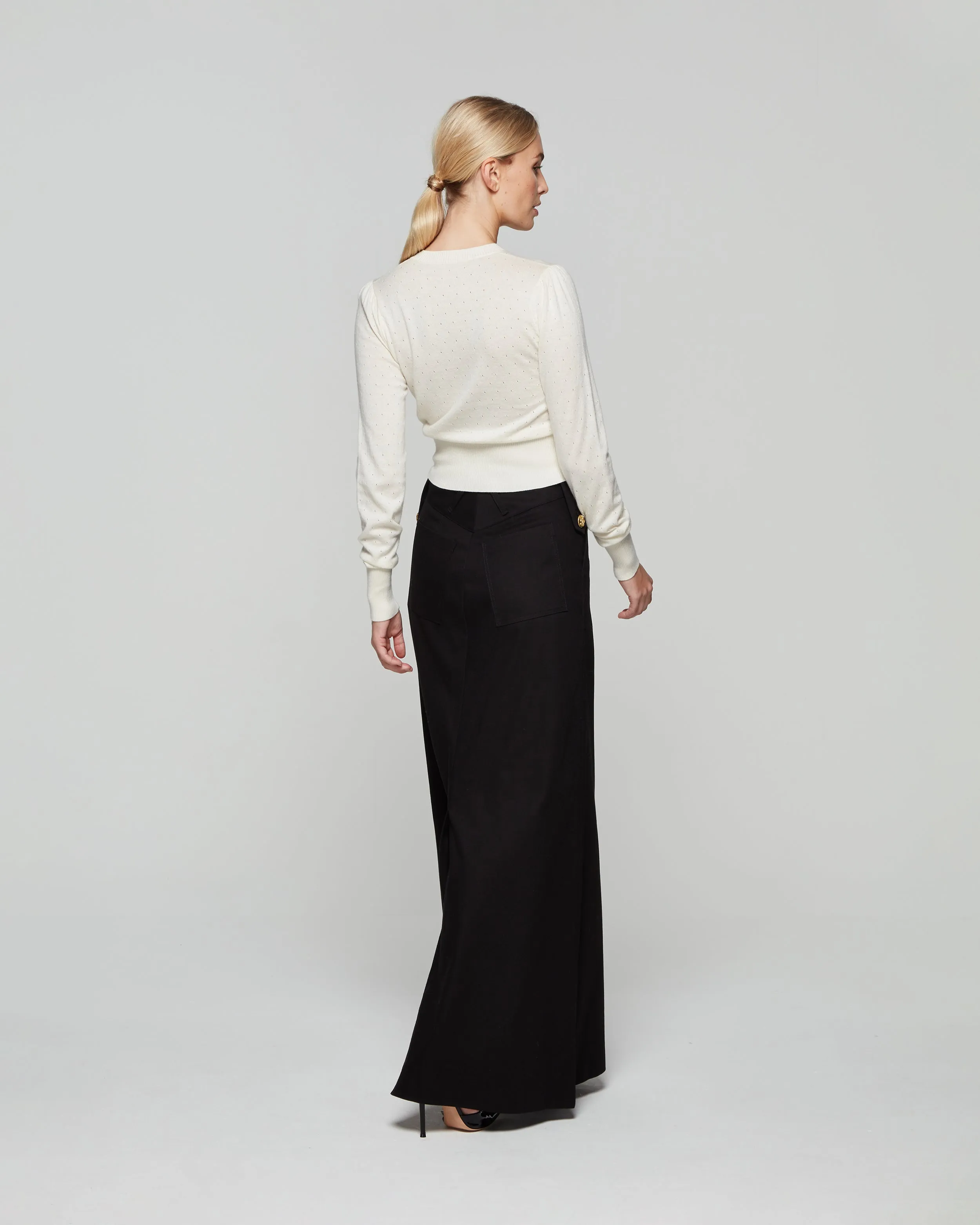 Military Maxi Skirt - Black