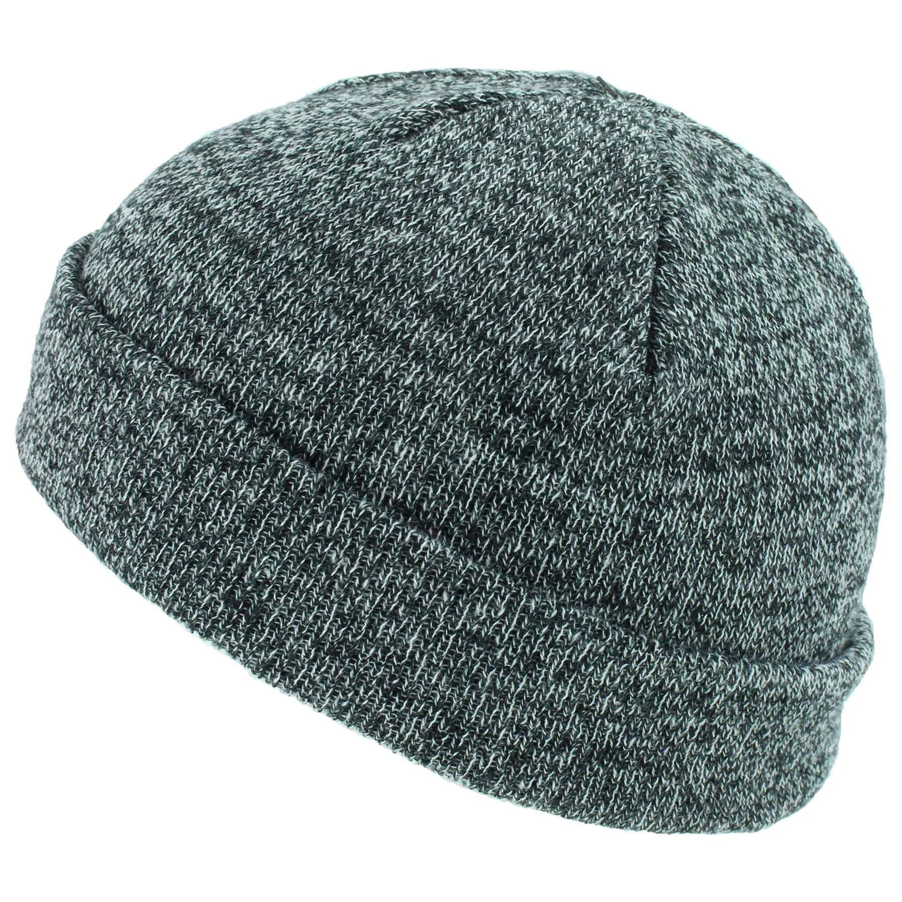 Mini Fisherman's Beanie Hat - Grey Marl