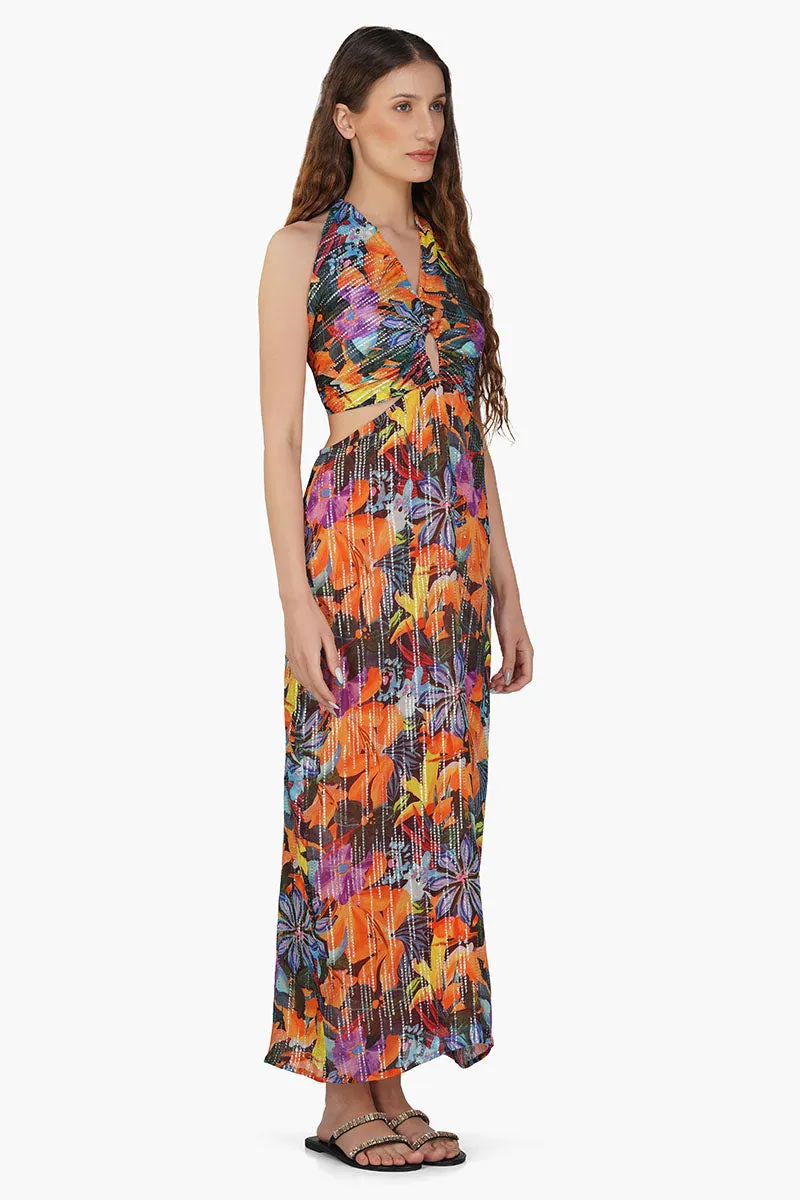 Night Queen Floral Printed Dress