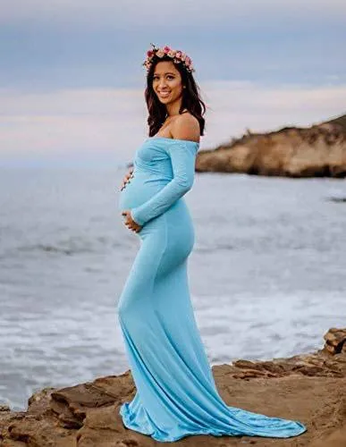 Nikki Knit Slim Maternity Gowns