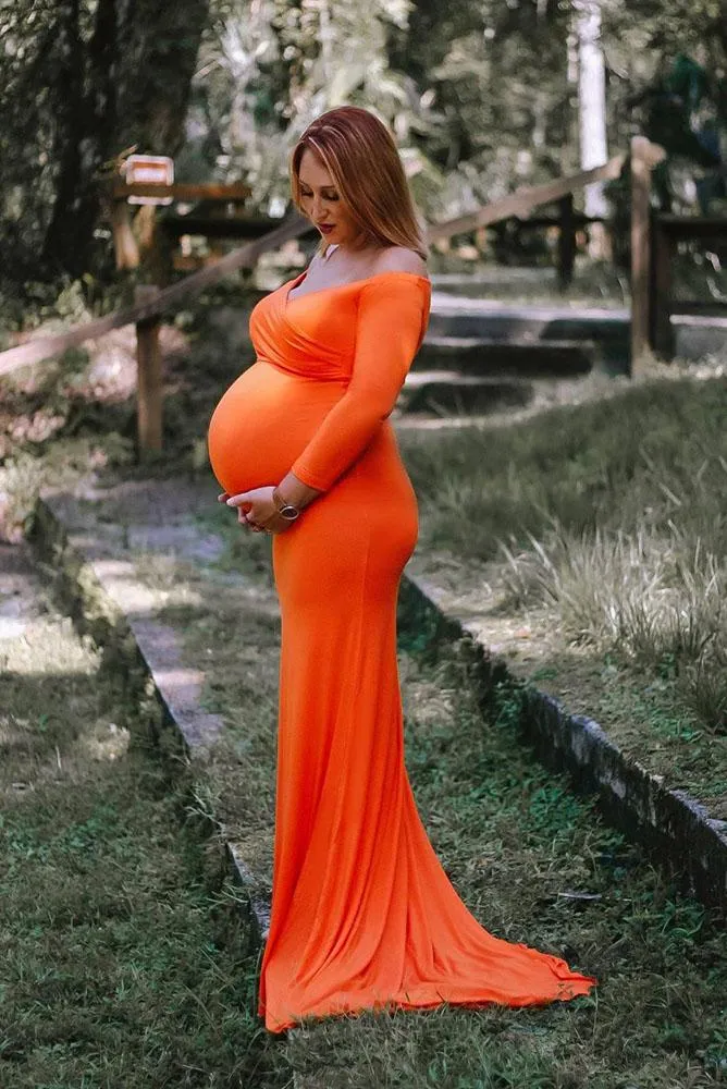 Nikki Knit Slim Maternity Gowns