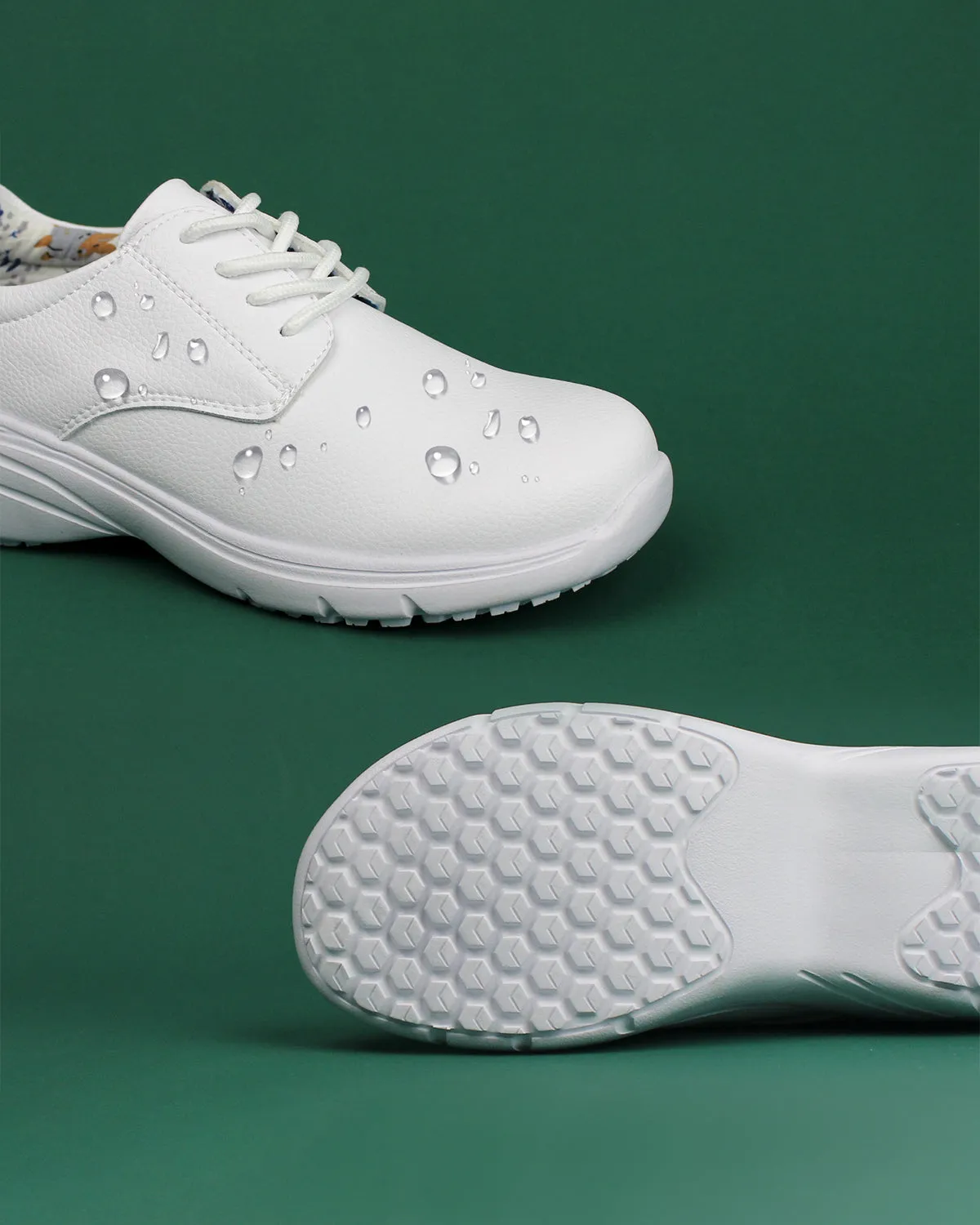 Nurse Shoes -Bregella White Flower