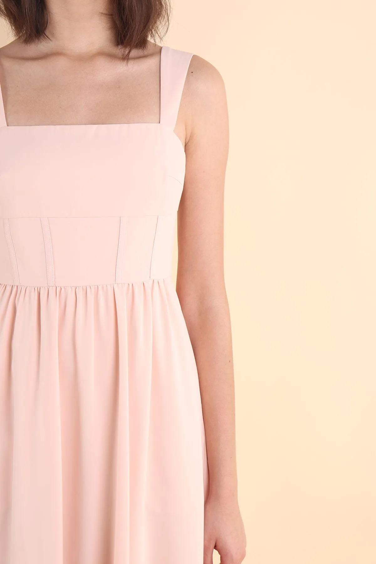 OASIS BUSTIER DRESS IN PINK