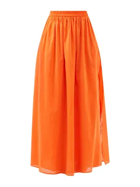 Ocean cotton-blend maxi skirt