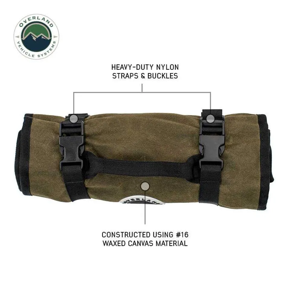 Overland Vehicle Systems Wrench Tool Roll #16 Waxed Canvas Storage Bags