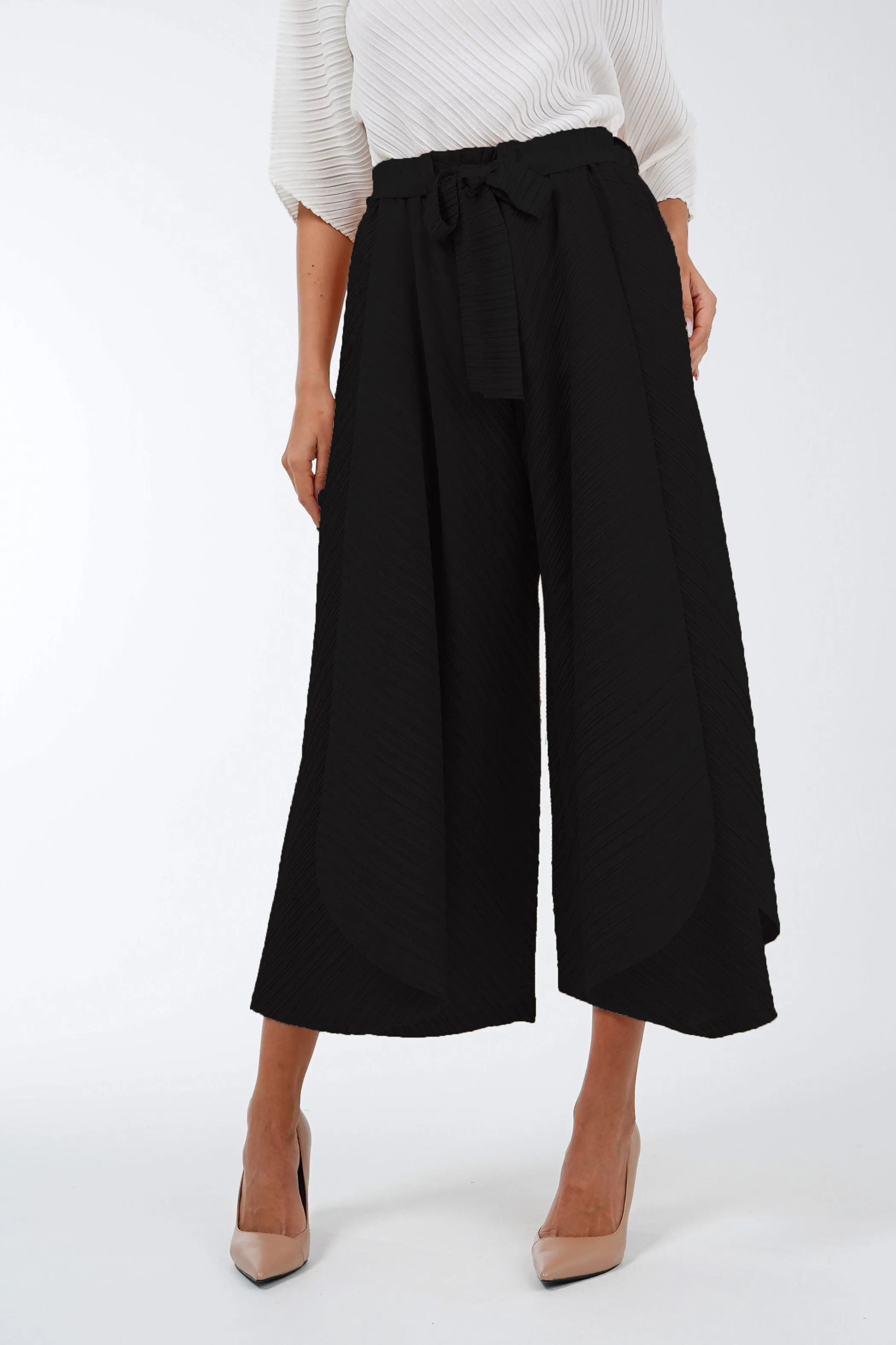 Palmira Double-Layered Genie Pleated Pants