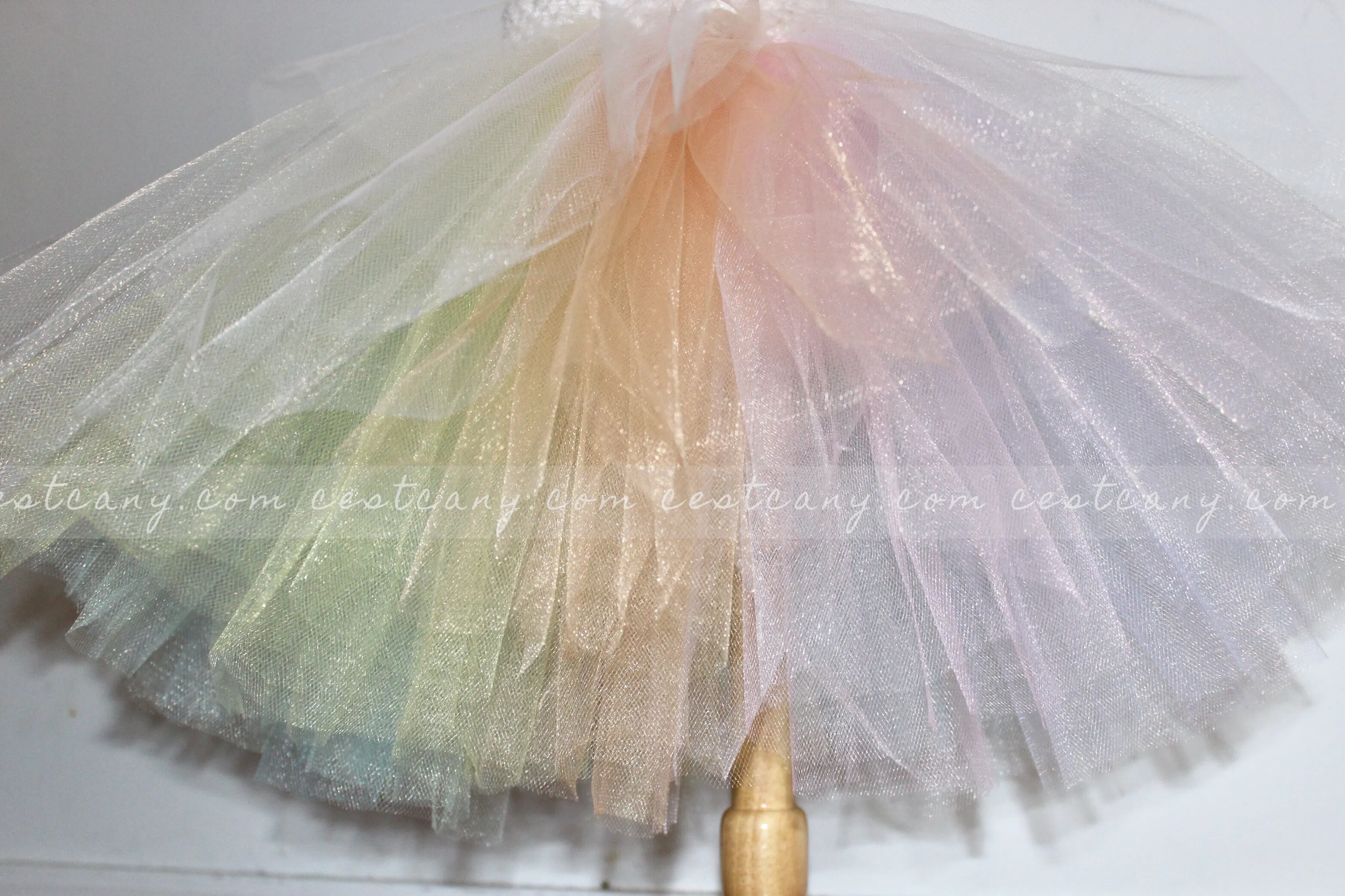 Pastel Rainbow Kids Tulle Skirt